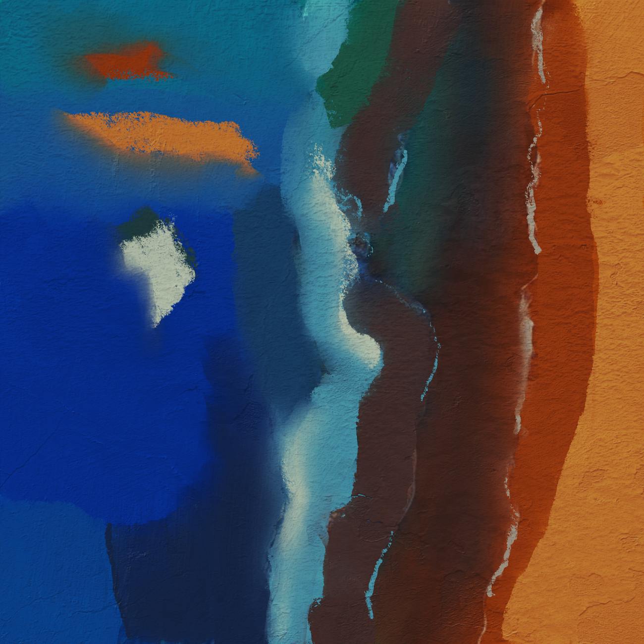 Stadtlandschaft in Rot